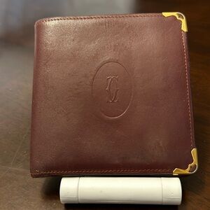 Men’s Cartier Leather Bifold Wallet